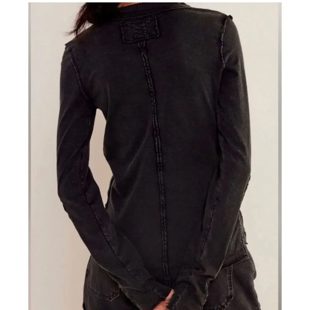 Free People “Our Song” Henley Size LG